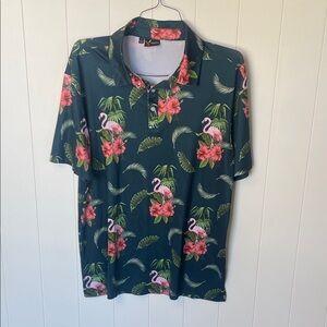 YATTA Floral GOLF POLO! Large